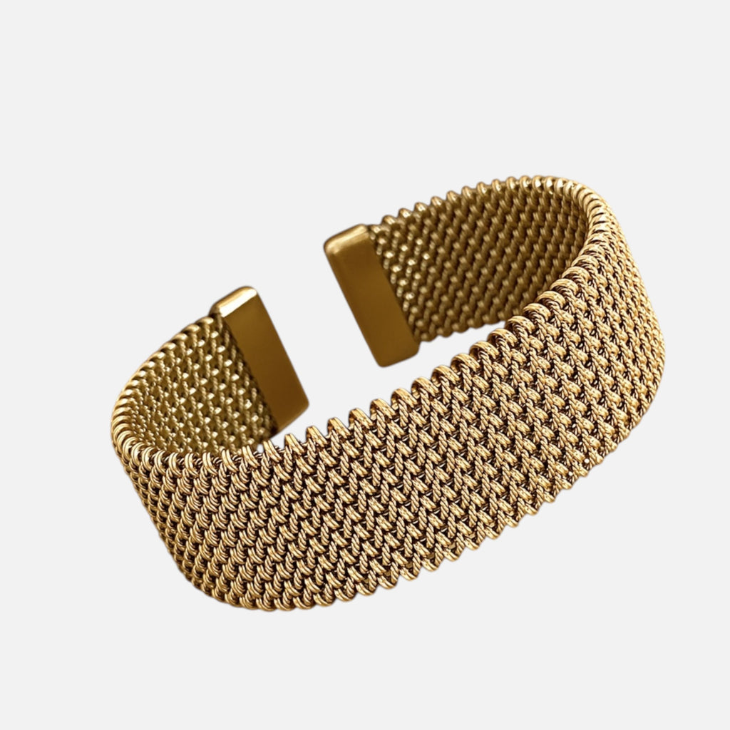Nolvre | Women’s Woven Bracelet – Gold-Tone