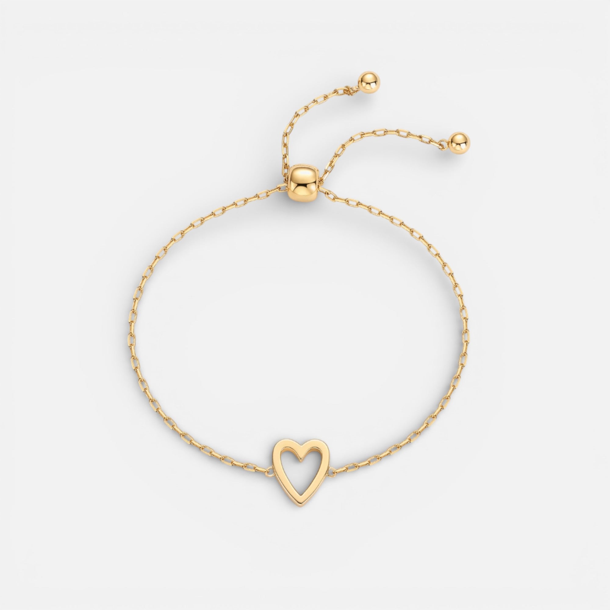 Nolvre | Women’s Heart Bracelet Set – Stainless Steel