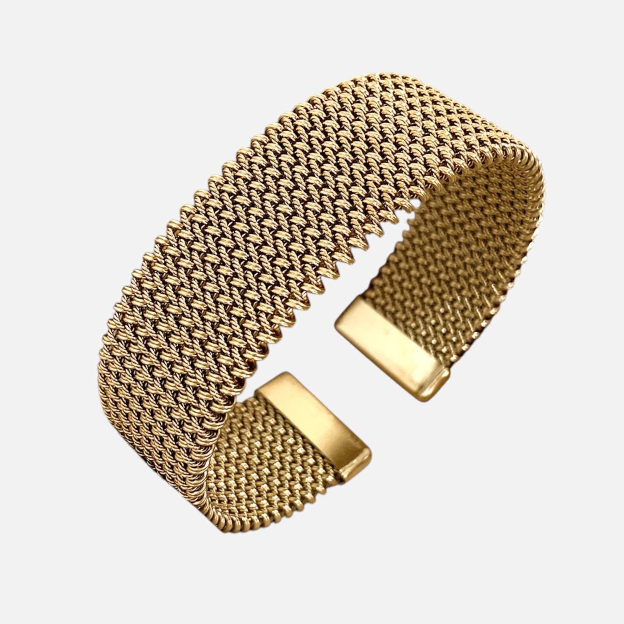 Nolvre | Women’s Woven Bracelet – Gold-Tone