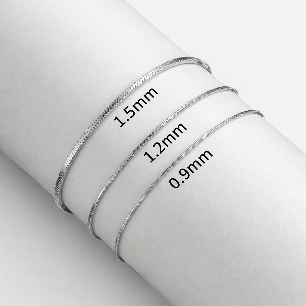 Nolvre | Men’s Snake-Link Bracelet – Stainless Steel