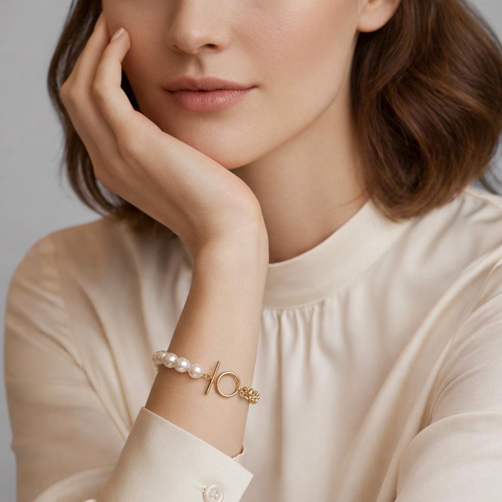 Nolvre | Women’s Luxe Wedding Beaded Bracelet