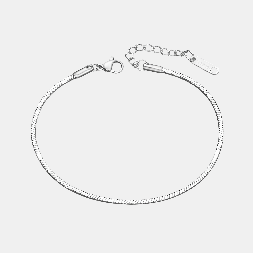 Nolvre | Men’s Snake-Link Bracelet – Stainless Steel