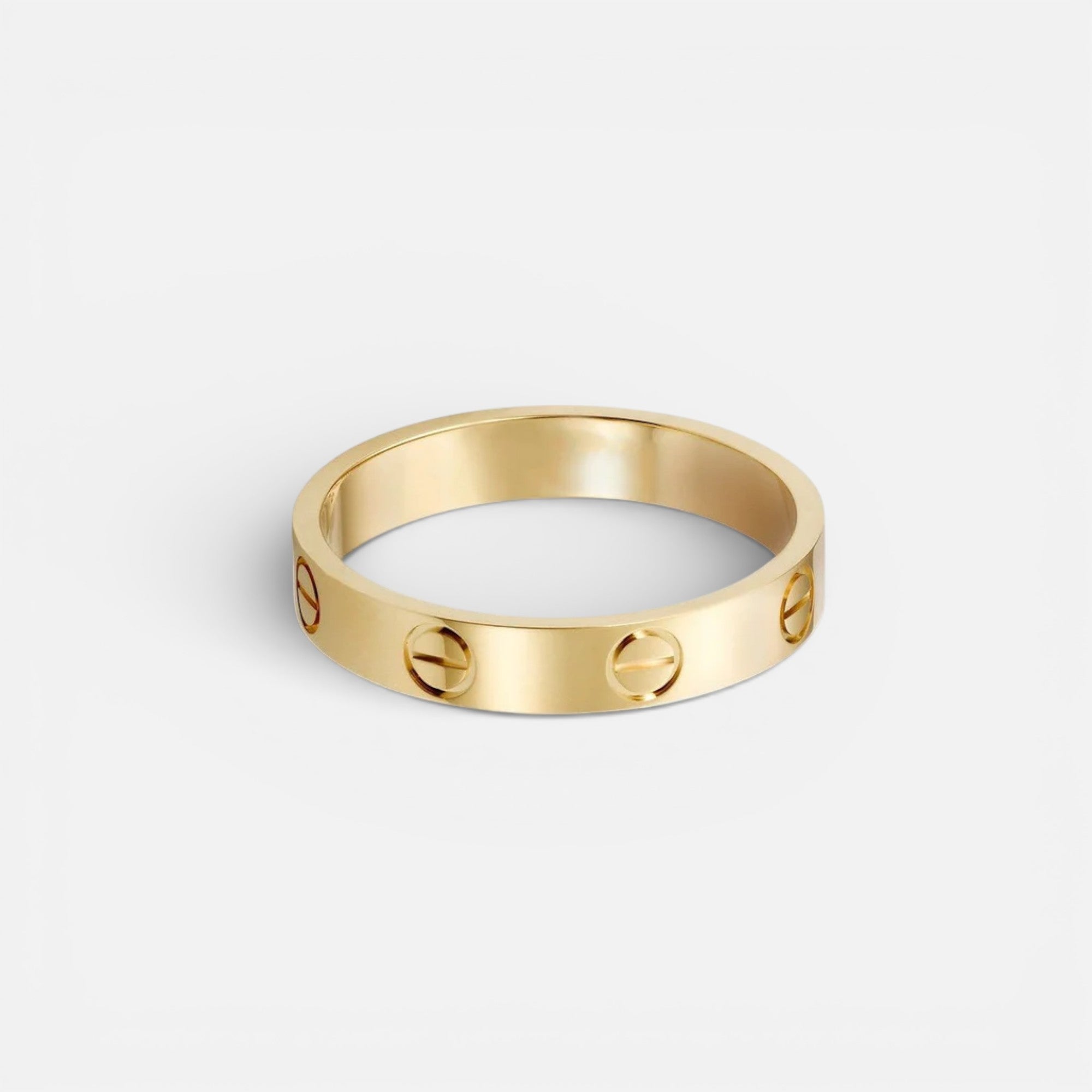 Nolvre | Women’s Gold-Tone Ring – Stainless Steel